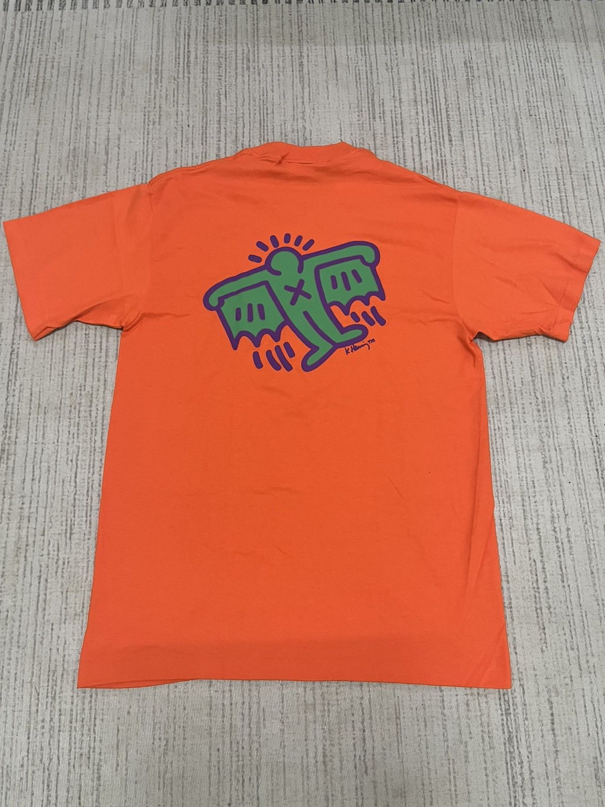 Keith Haring × Vintage Vintage 80s made in usa keith haring angel devil Size US M / EU 48-50 / 2 - 2 Thumbnail
