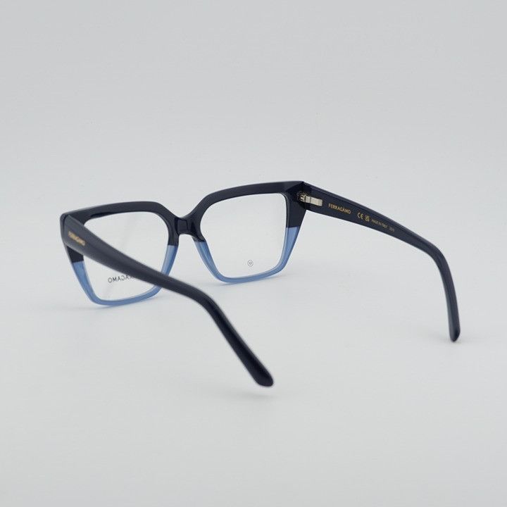 Salvatore Ferragamo Salvatore Ferragamo SF2971 414 Eyeglasses Blue 53mm Cat Eye Size ONE SIZE - 3 Thumbnail