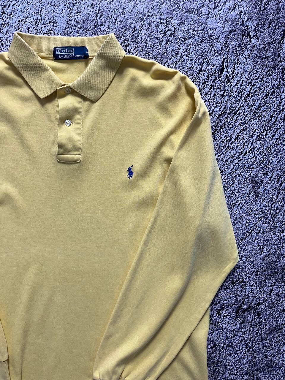 Polo Ralph Lauren × Vintage Polo by Ralph Lauren Shirt Mens Yellow Long Sleeve Golf Size US L / EU 52-54 / 3 - 3 Thumbnail