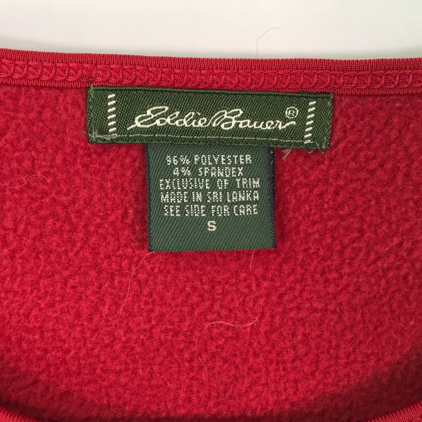 Eddie Bauer Eddie Bauer Womens Blouse T Shirt Red Round Neck Long Sleeve Size S Size S / US 4 / IT 40 - 5 Thumbnail