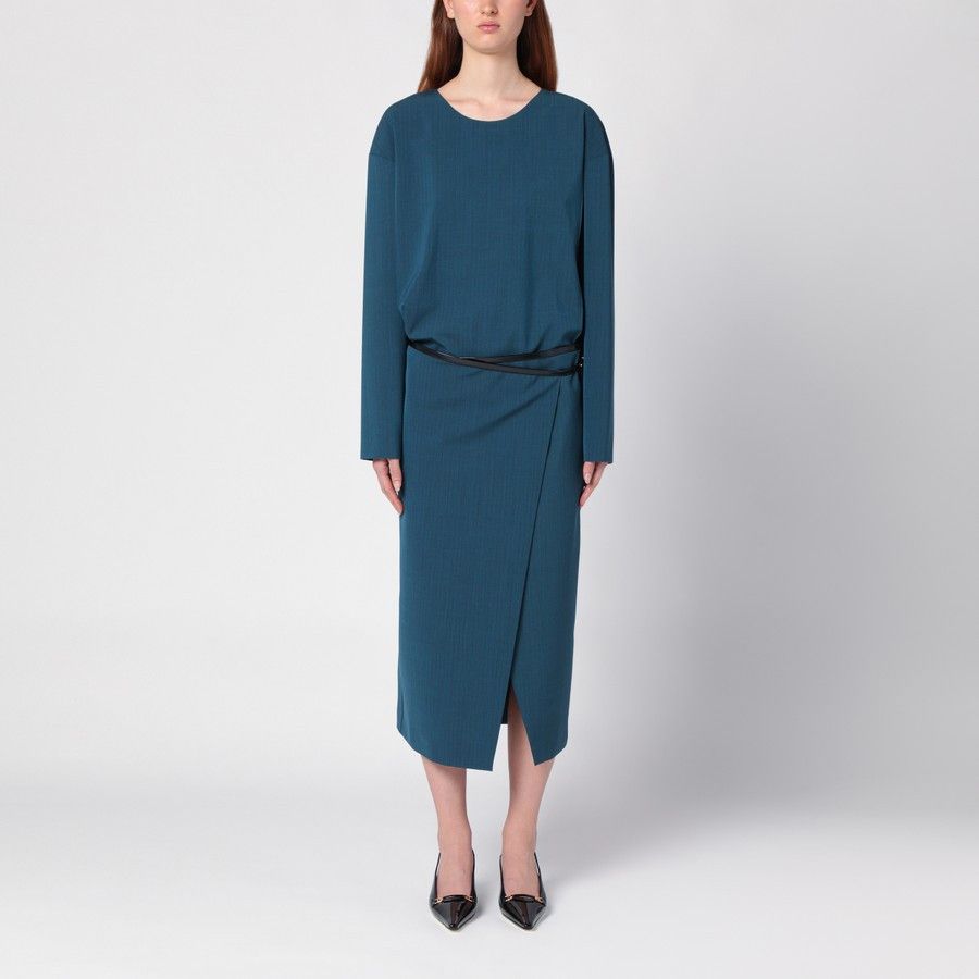 Philosophy di Lorenzo Serafini o1d2blof0924 Midi Dress in Blue Size M / US 6-8 / IT 42-44 - 1 Thumbnail