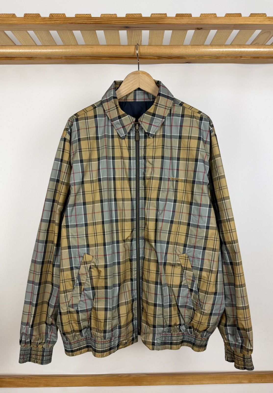 Barbour Barbour Men’s Jacket Reversible Plaid Checkered Windbreaker Size US XL / EU 56 / 4 - 1 Thumbnail