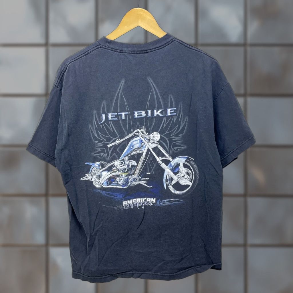 Vintage VINTAGE American Chopper Motorcycle Sun Faded T-Shirt XL Coast West Shirt Men XL Black Size US XL / EU 56 / 4 - 1 Thumbnail