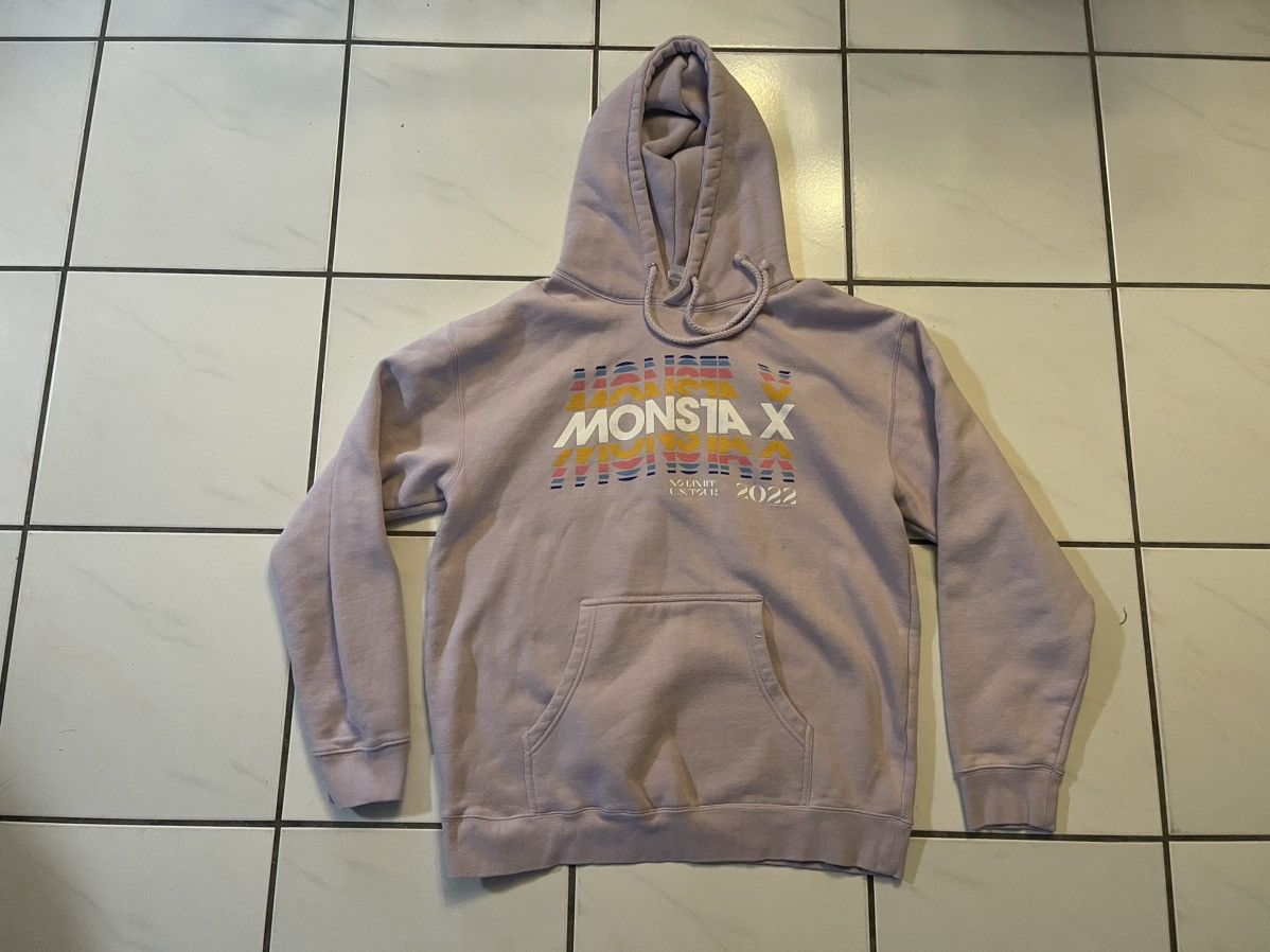 Band Tees × Vintage Monsta X Sweatshirt Lilac Purple 2022 US Tour Hoodie K-Pop Size US L / EU 52-54 / 3 - 1 Thumbnail