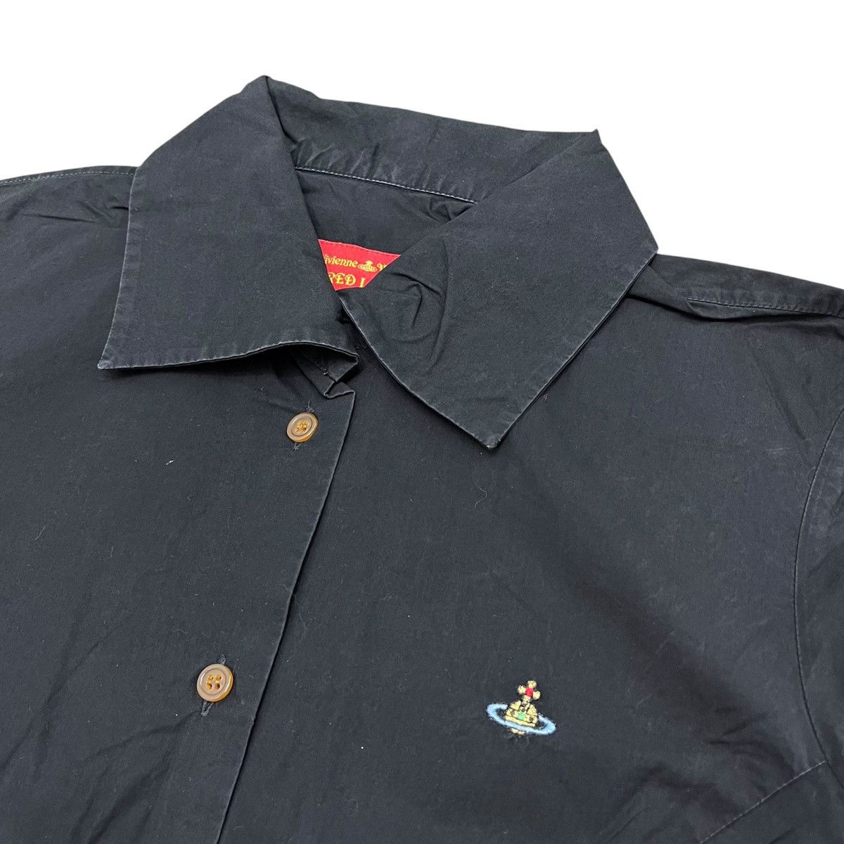 Vivienne Westwood Vivienne Westwood Red Label Small Logo Black Long Shirt Size US S / EU 44-46 / 1 - 3 Thumbnail