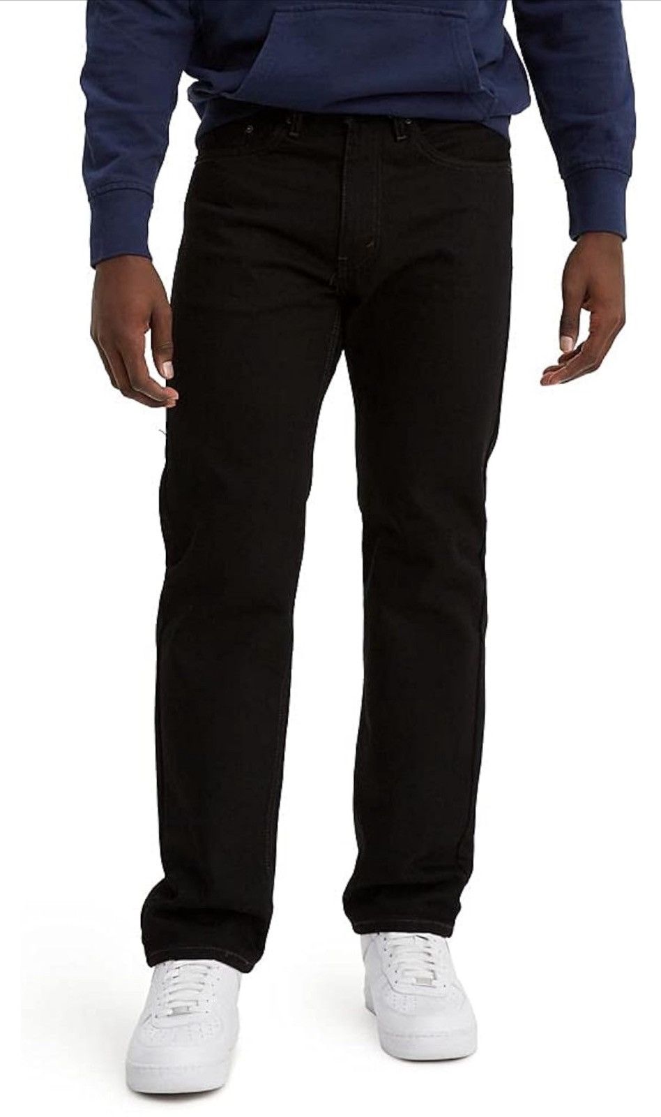 Levi's Black Levi's Men's 505 Regular Fit Jeans 33x34 Size US 33 - 1 Thumbnail