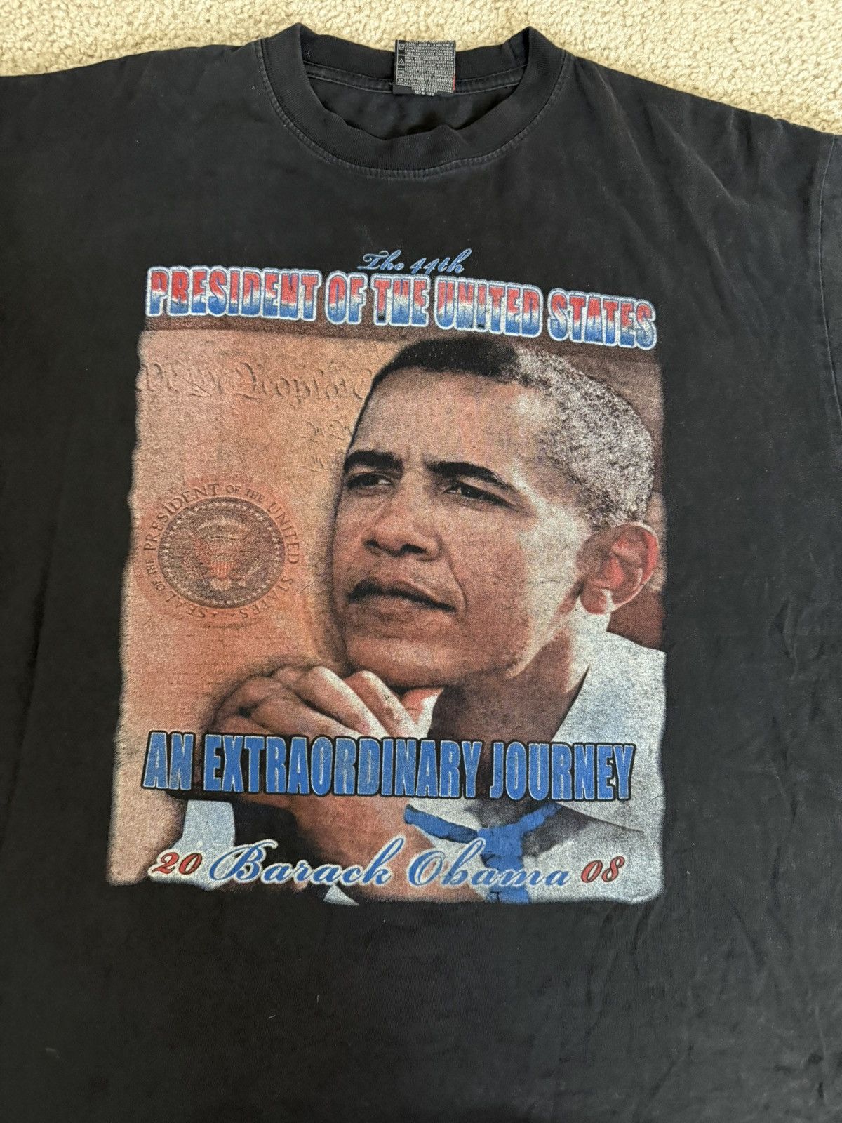 Rap Tees × Vintage vintage boxy barack obama rap tee Size US XL / EU 56 / 4 - 2 Thumbnail