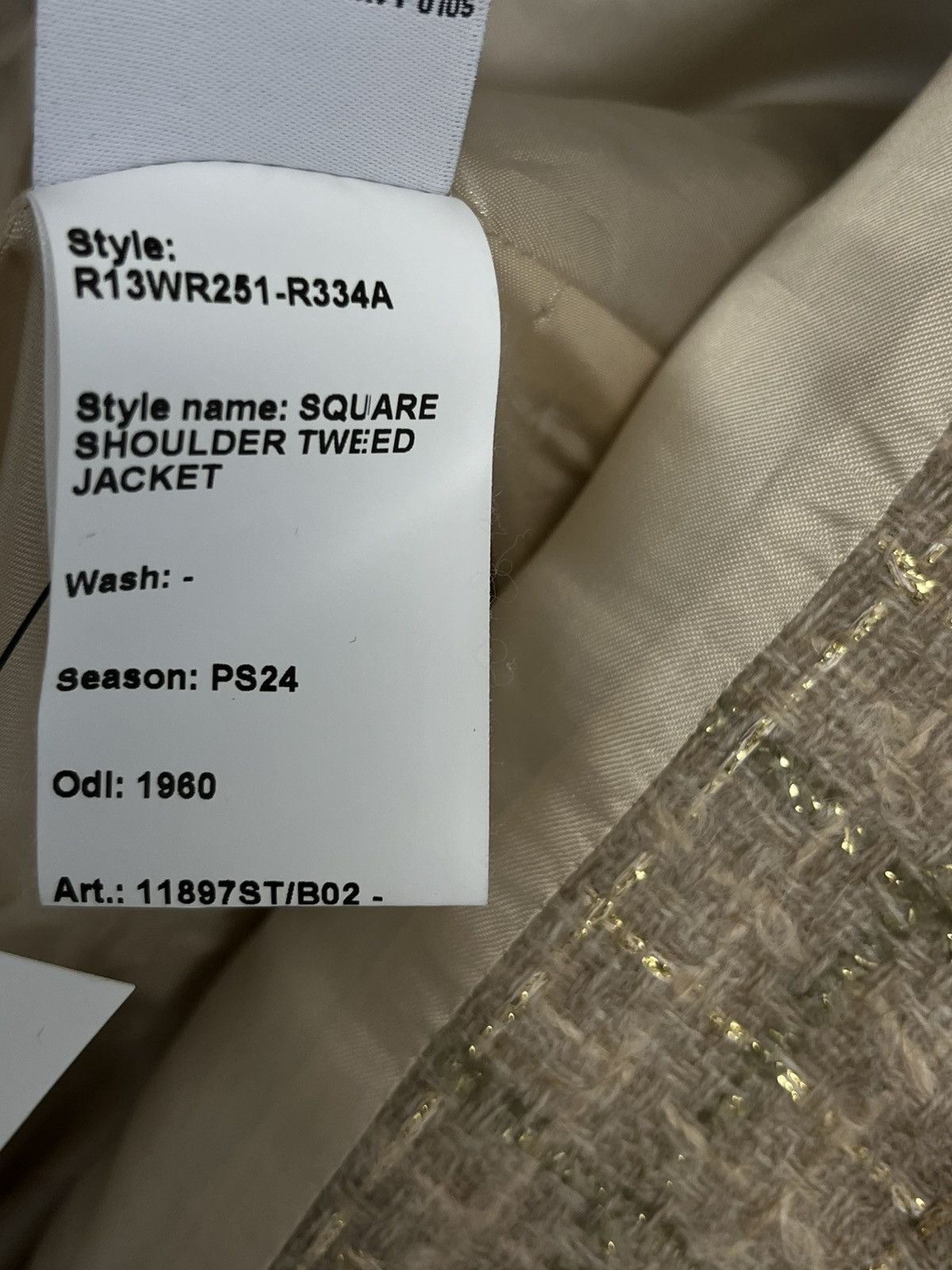 R13 Square shoulder jacket. Size large Size L / US 10 / IT 46 - 11 Thumbnail