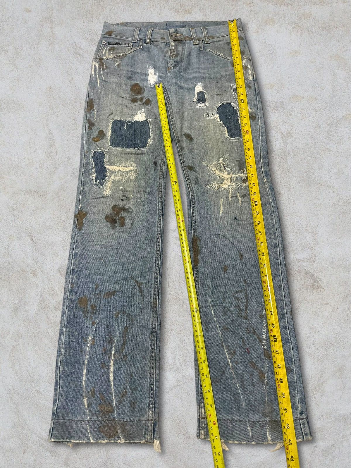 Dolce & Gabbana Dolce & Gabbana Paint Splatter Distressed Patches Sick Jeans Size US 32 / EU 48 - 20 Thumbnail