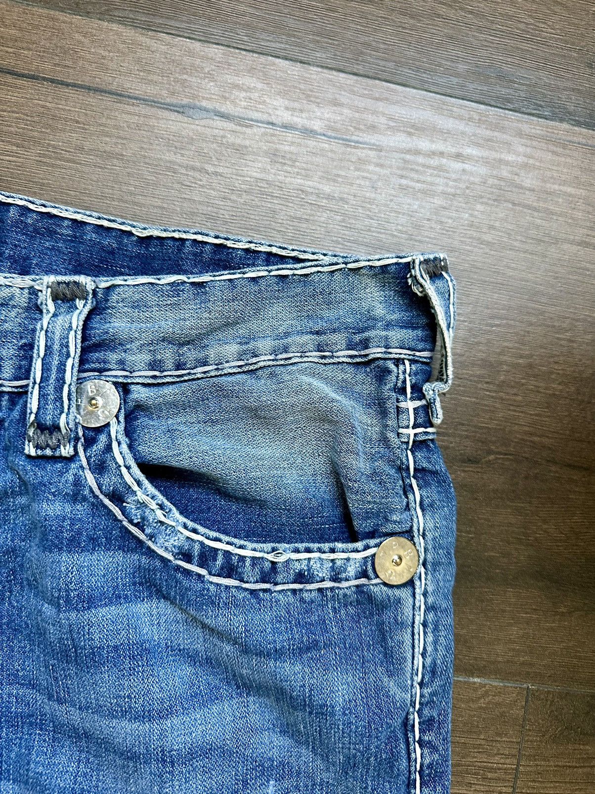 True Religion 🇺🇸Vintage True Religion Faded Denim jeans Made in Usa Size US 34 / EU 50 - 11 Thumbnail
