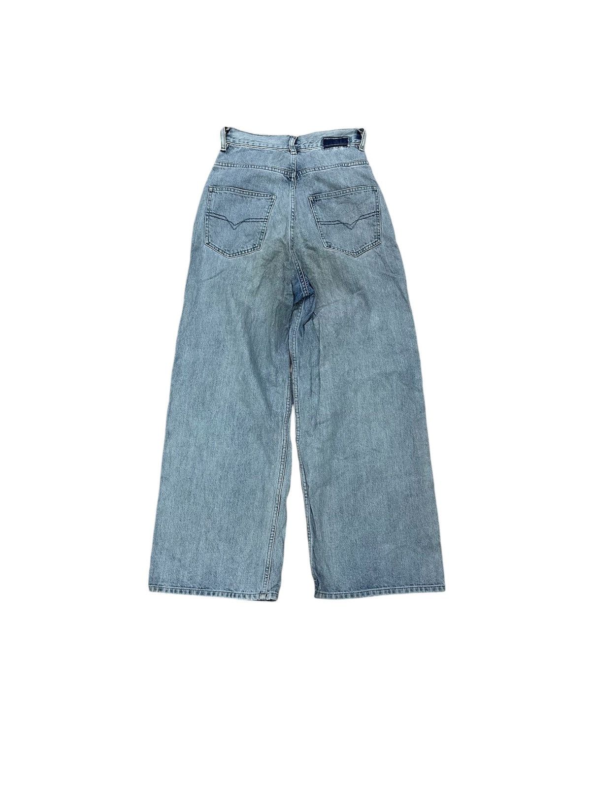 Designer × Diesel Vintage Y2K Diesel Regular Straight High Waist Baggy Jeans Size 23" - 2 Thumbnail