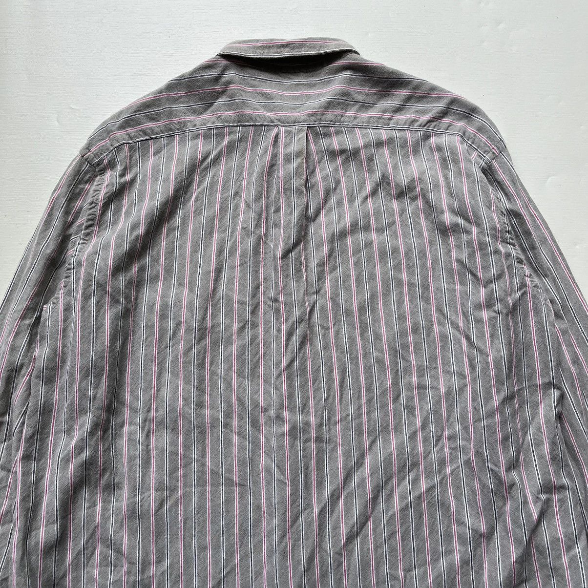 Comme des Garcons × Comme des Garcons Homme × Junya Watanabe 🇯🇵 Vintage Comme des Garcons Homme Stripe Plaid LongShirt Size US M / EU 48-50 / 2 - 10 Thumbnail