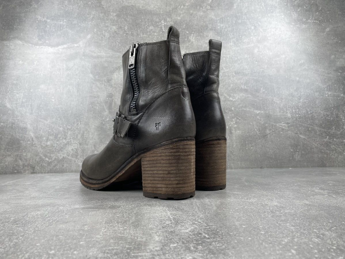 Frye FRYE Vintage Avant Garde Zip Olive Leather Boots Size US 11 / IT 41 - 4 Thumbnail