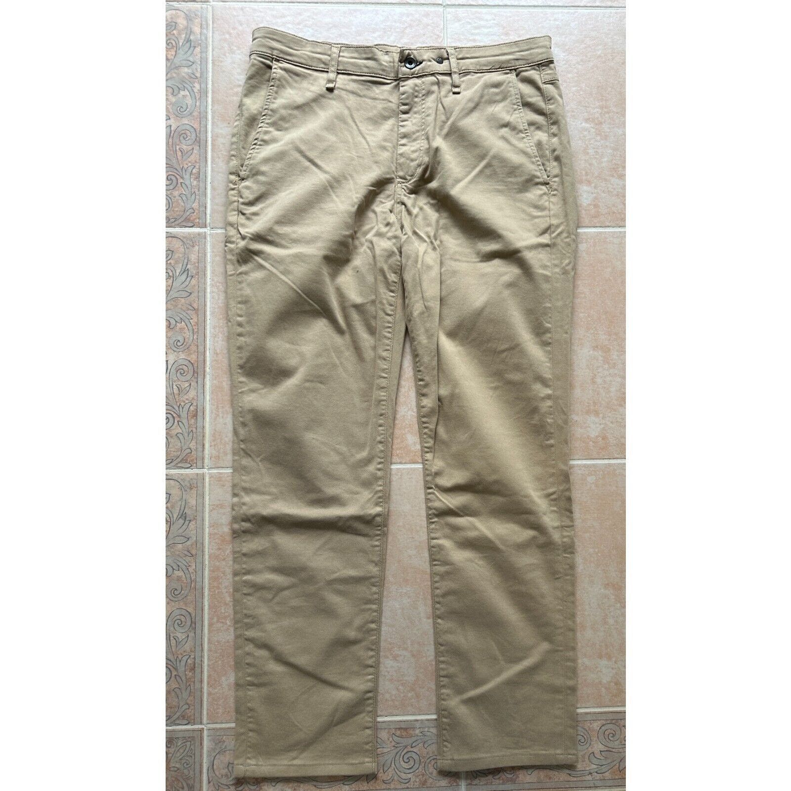 Rag & Bone Rag & Bone Fit Stretch Twill Chino Men 32 Cornstalk Pant Size US 32 / EU 48 - 1 Thumbnail