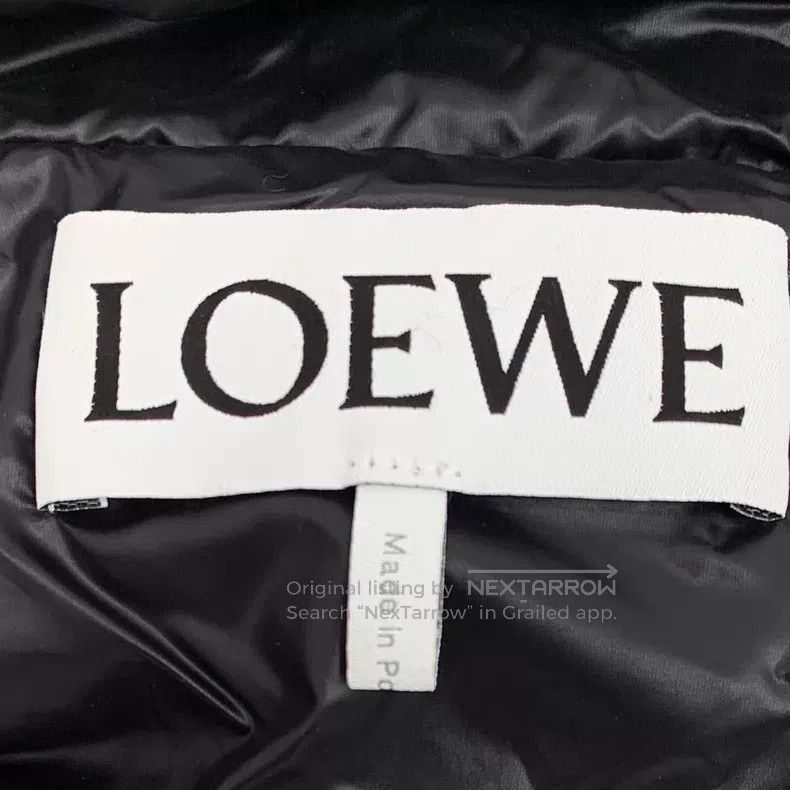 Loewe Loewe 23 Model Black Logo Leather Patch Hooded Drawstring Size US S / EU 44-46 / 1 - 5 Thumbnail