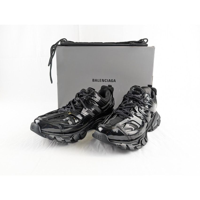 Balenciaga o1rshd1 Rubber Sole Track Sneaker in Black Size US 12 / EU 45 - 12 Thumbnail