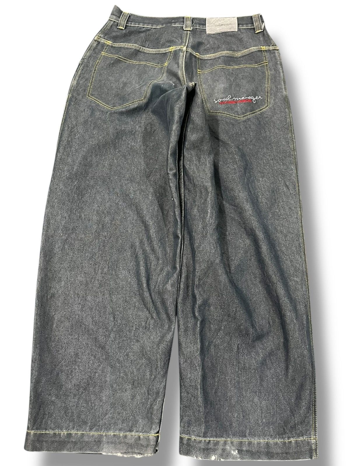 JNCO × Massive Vintage Freaky Massive Bob Baggy Jnco Style Denim Size US 33 - 6 Thumbnail