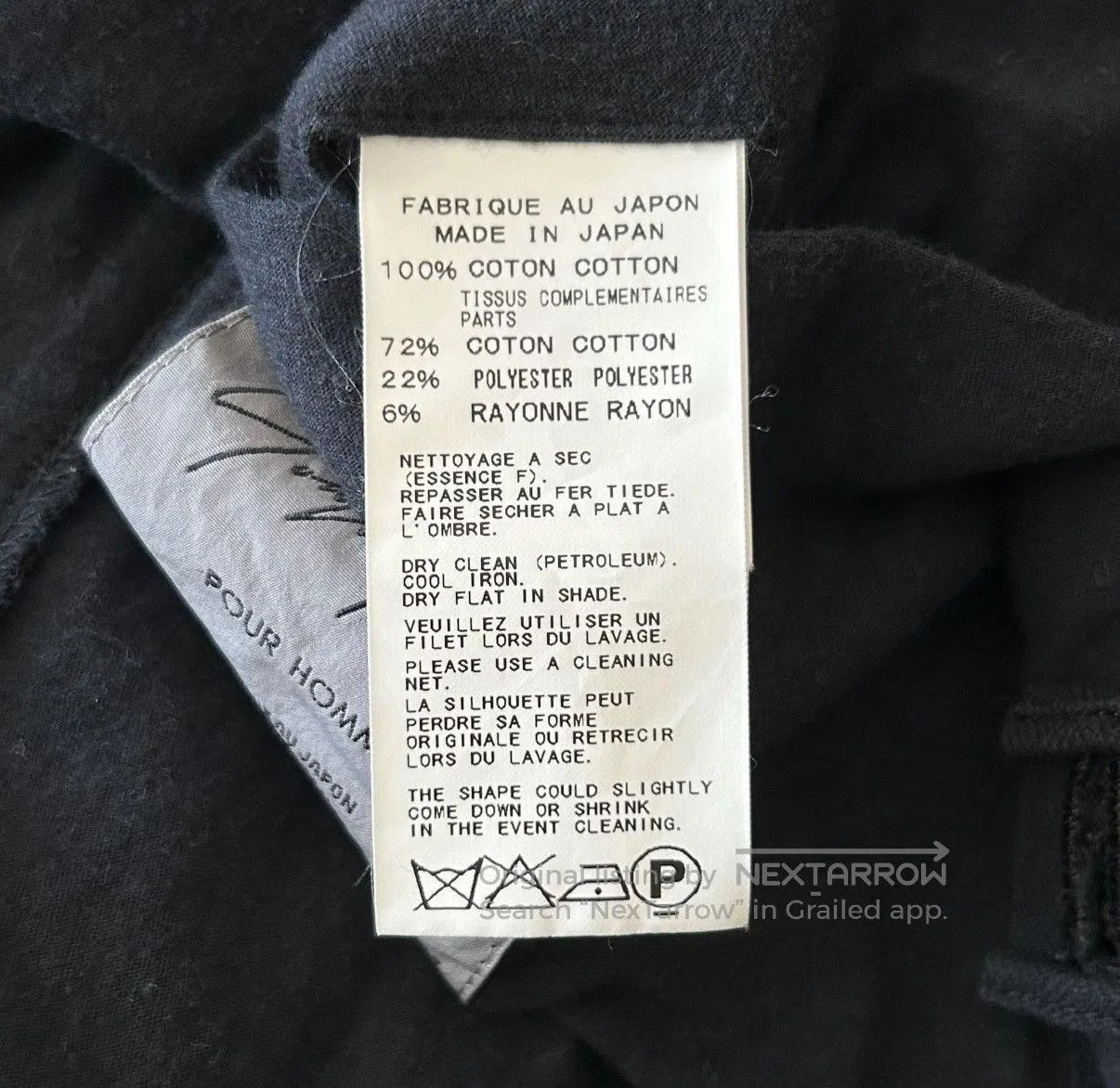 Yohji Yamamoto Black Button. Size US M / EU 48-50 / 2 - 7 Thumbnail