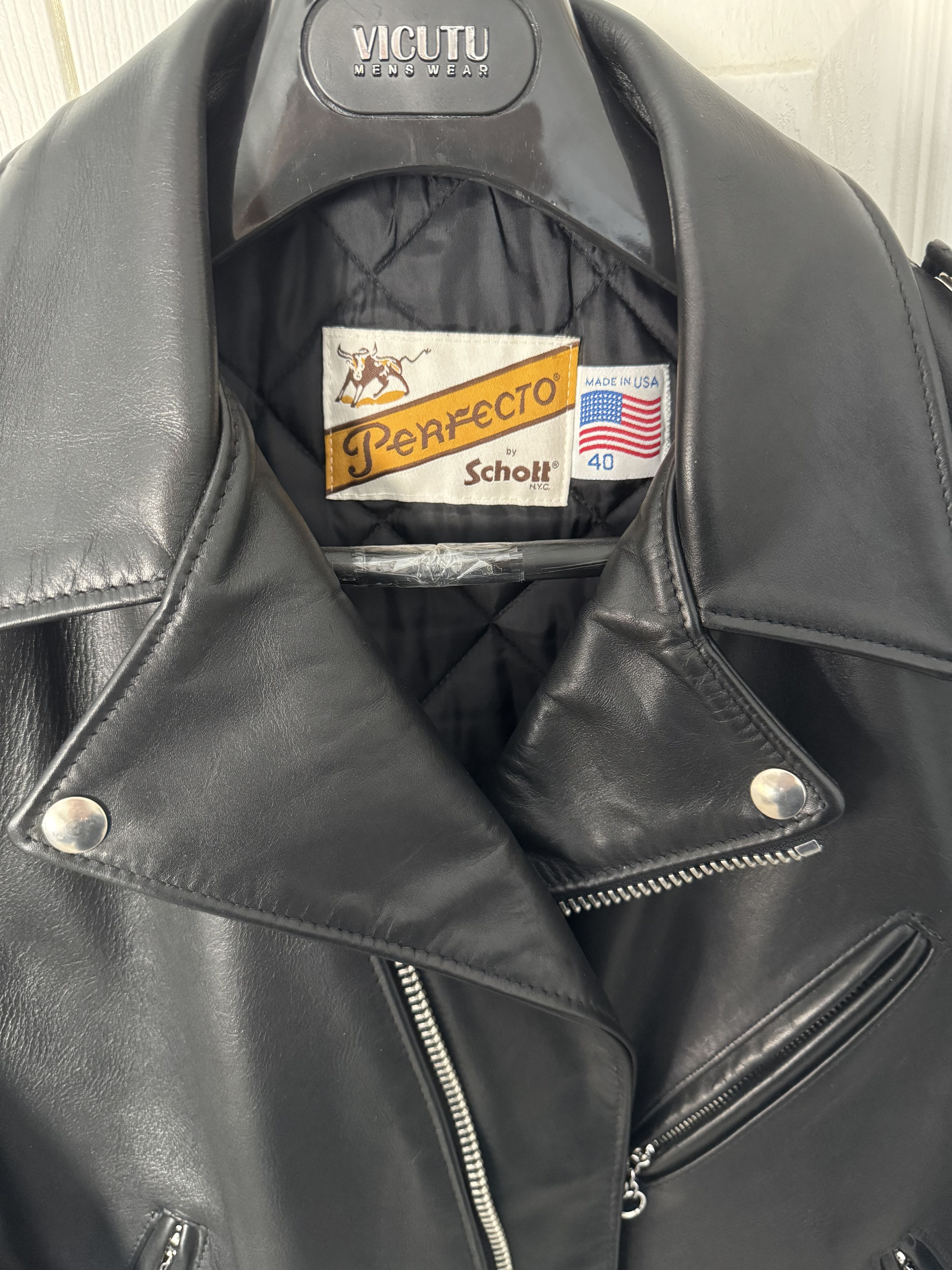 Schott 613 'One Star' Perfecto Motorcycle Jacket Size US M / EU 48-50 / 2 - 7 Thumbnail