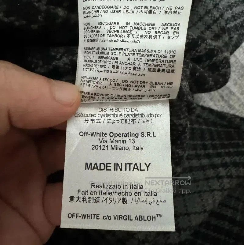 Off-White Off-White Men's Black and Gray Printed Shirt . Size US XXS / EU 40 - 5 Thumbnail