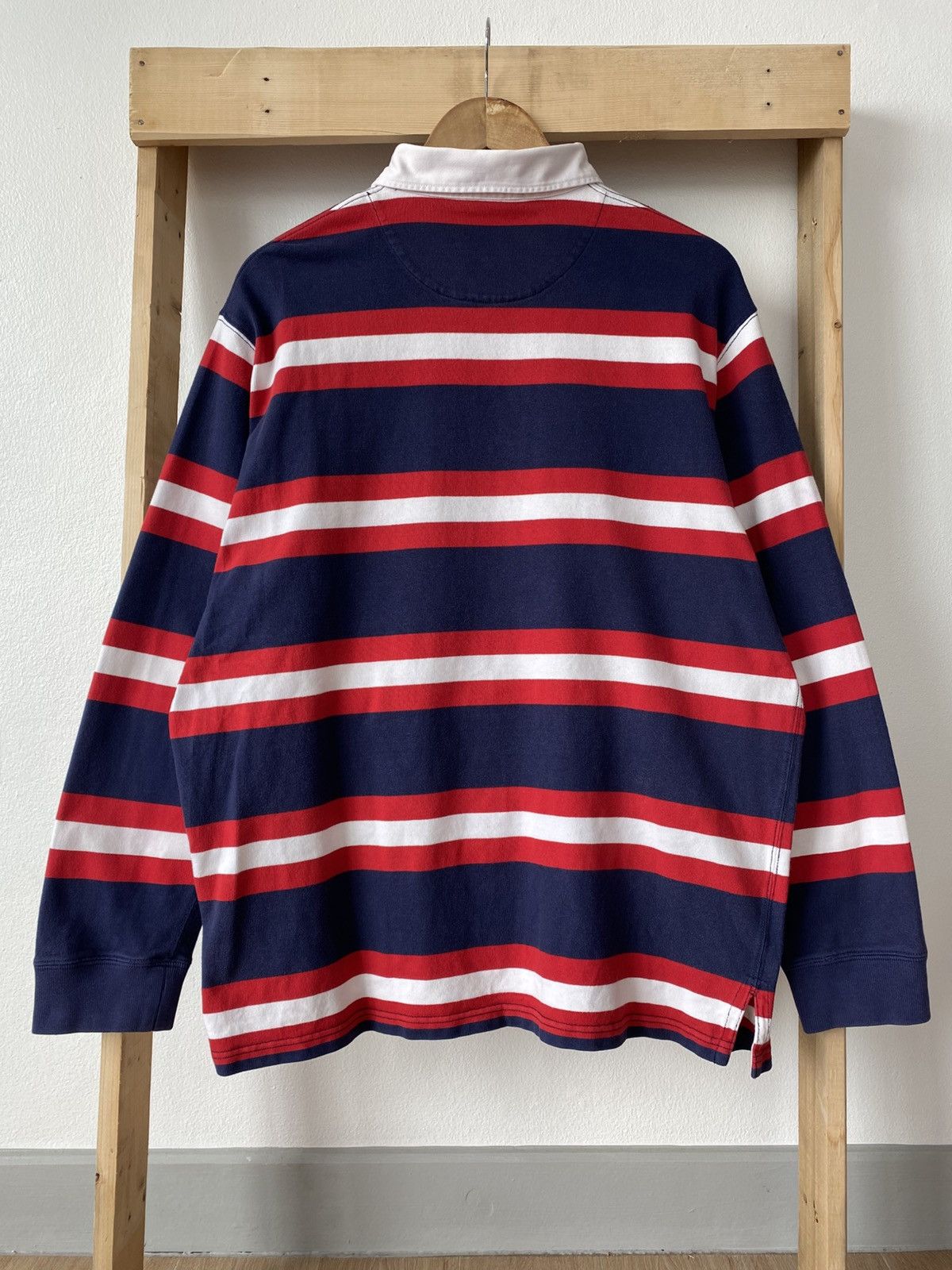 Polo Ralph Lauren Vintage 00’s Polo Ralph Lauren Stripe Rugby Shirt✨ Size US L / EU 52-54 / 3 - 2 Thumbnail