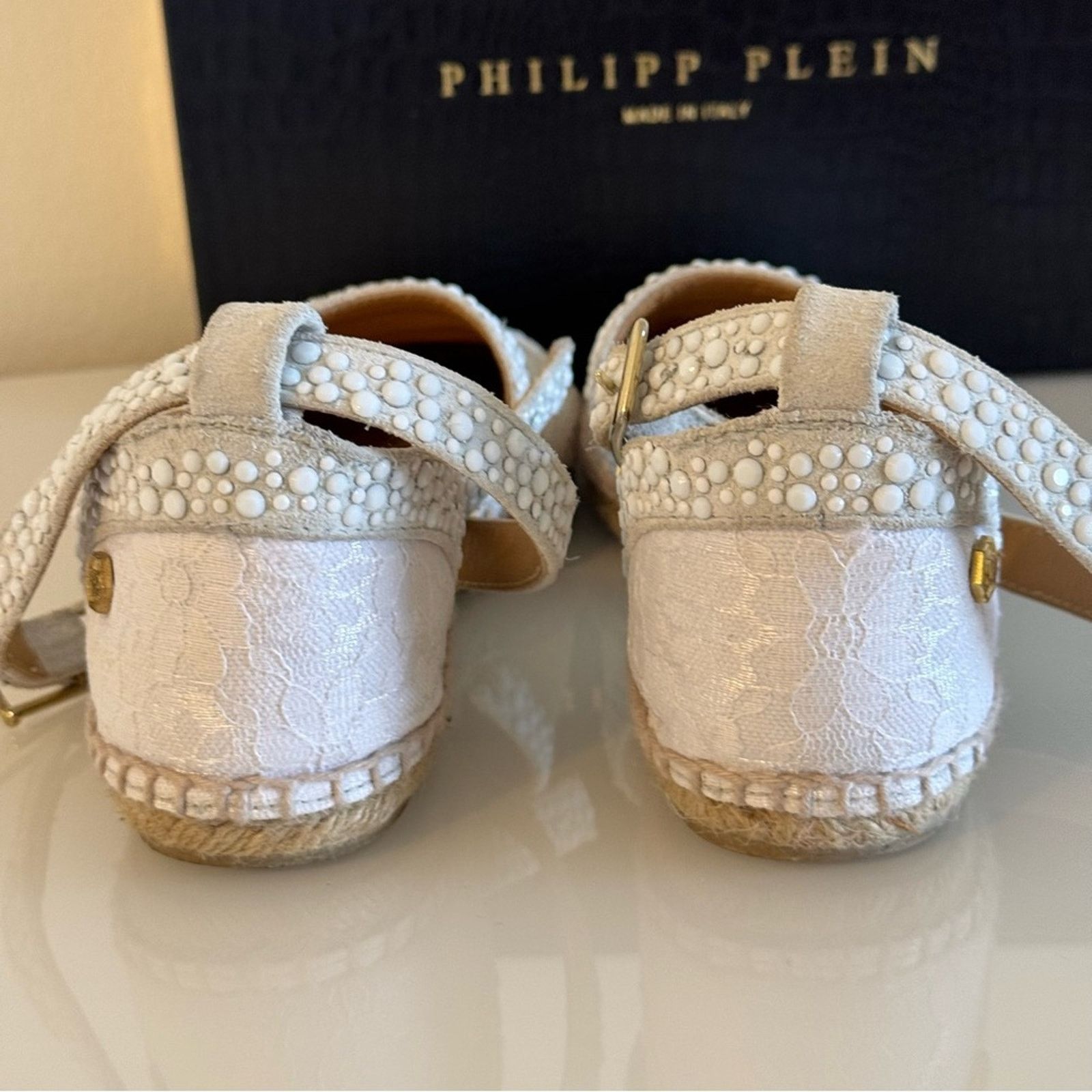 Philipp Plein PHILIPP PLEIN Espadrille Shoes For Women, Size 39, Authentic Size US 8.5 / IT 38.5 - 6 Thumbnail