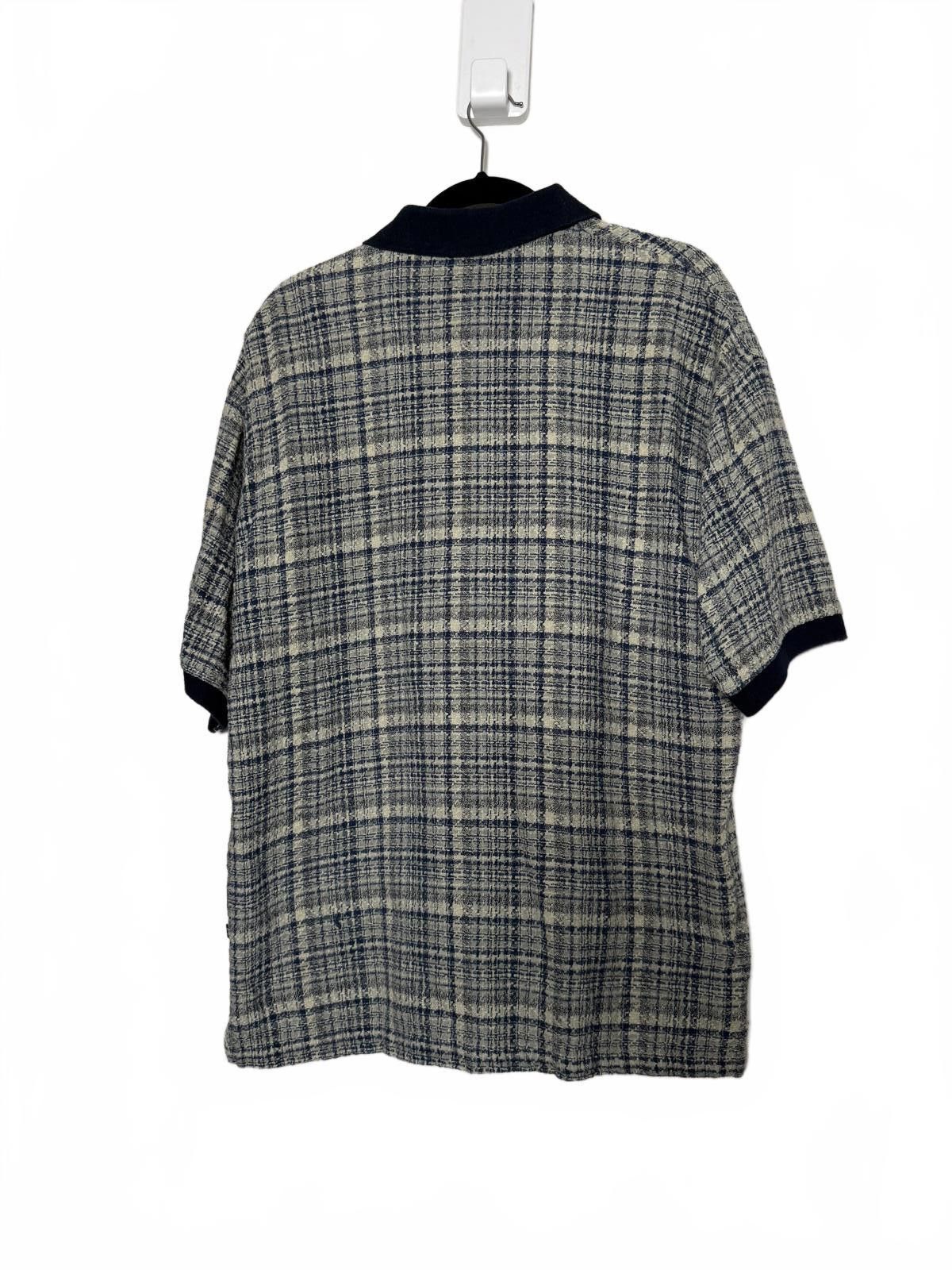 Unknown London Vintage 90s Men's Short Sleeve Plaid Polo Shirt Size US XL / EU 56 / 4 - 4 Thumbnail
