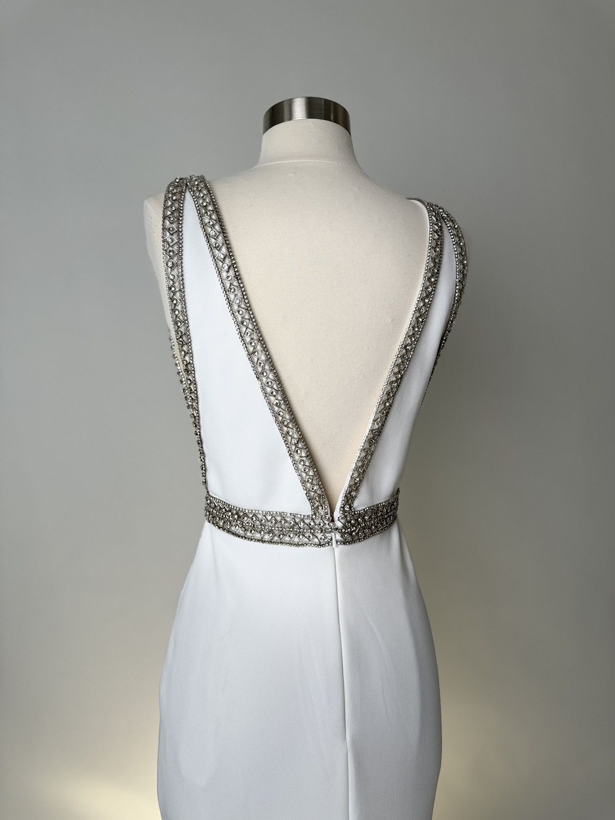 Other Brand New US 6 Jovani Maxi White Evening Gown Size M / US 6-8 / IT 42-44 - 5 Thumbnail