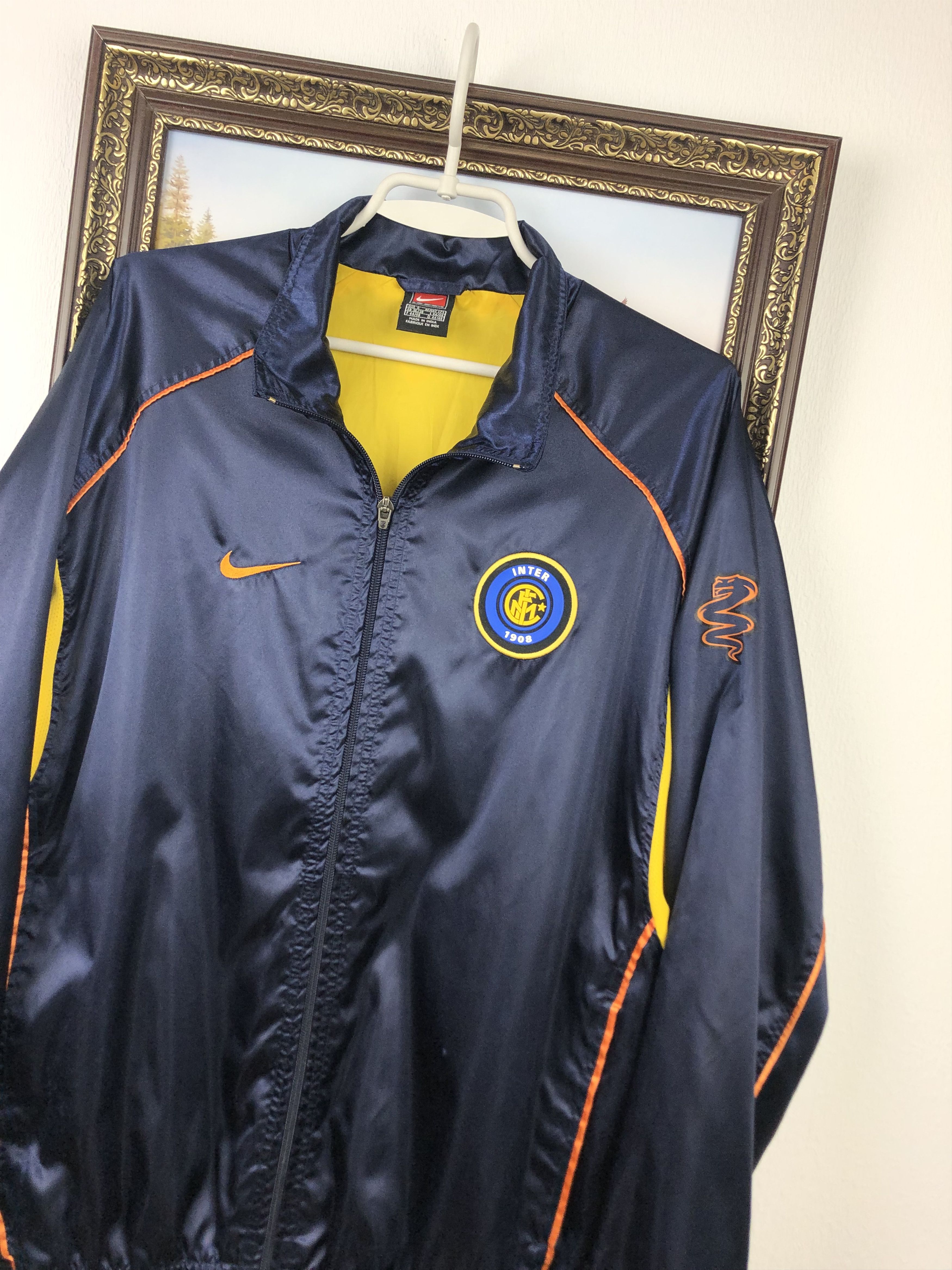 Nike Vintage 90's Nike Internazionale Inter Jacket Soccer Track Size US S / EU 44-46 / 1 - 4 Thumbnail
