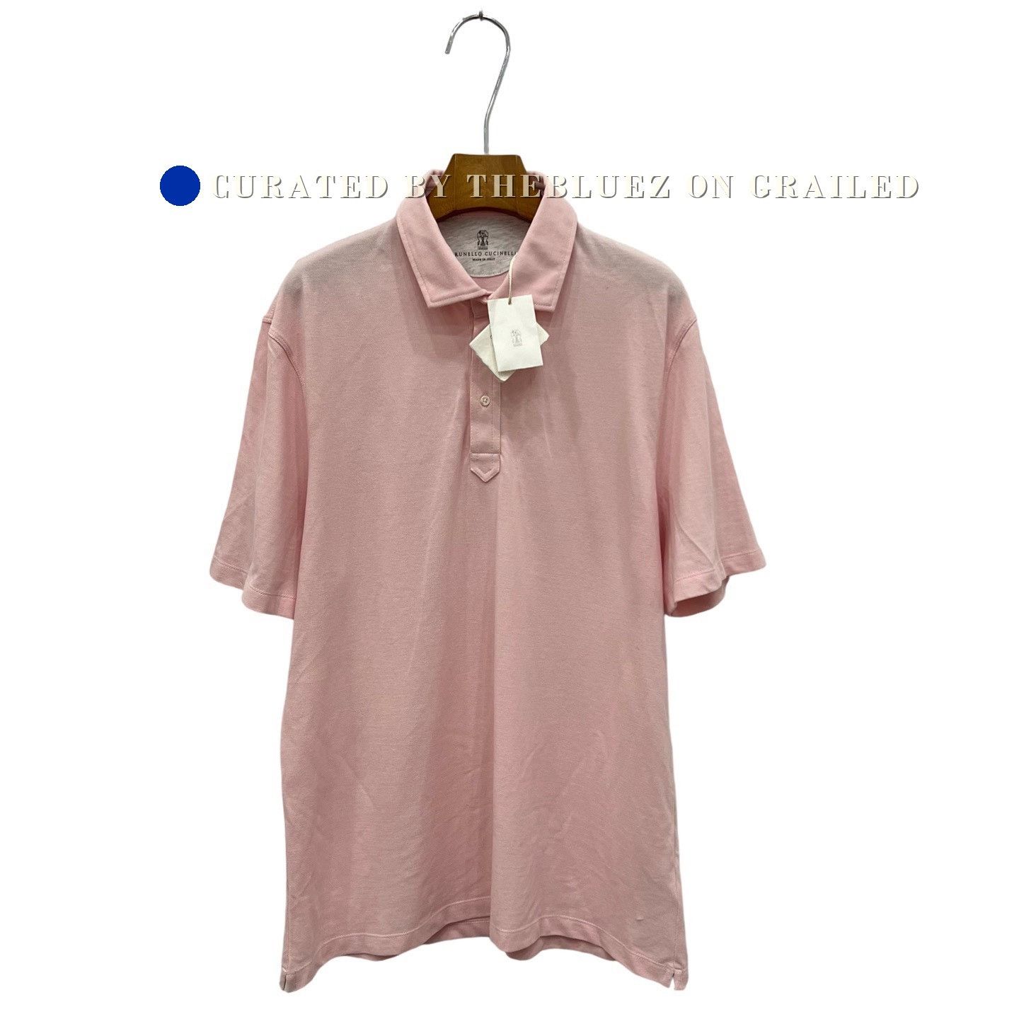 Brunello Cucinelli Brunello Cucinelli Pink Polo Shirt L Size US L / EU 52-54 / 3 - 1 Thumbnail