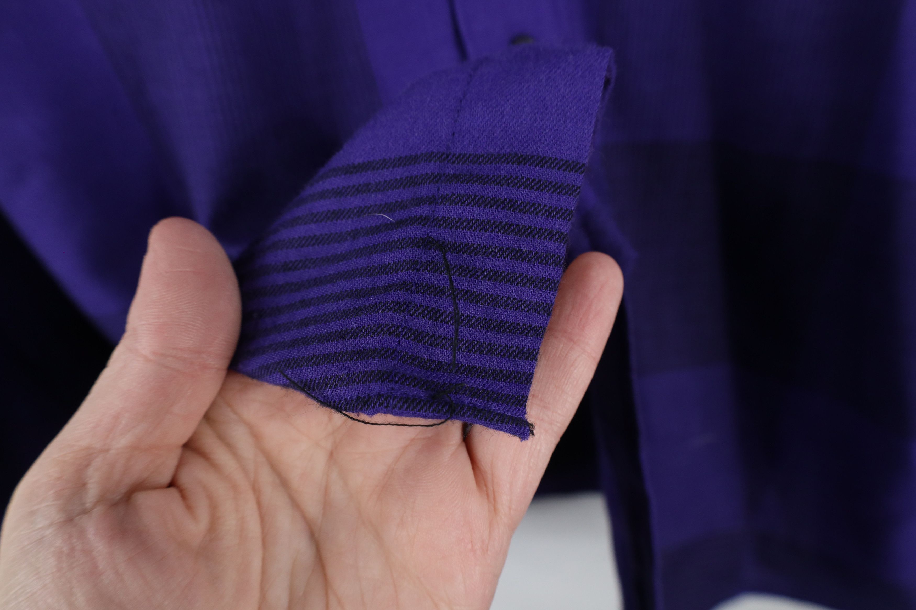 Vintage Vintage 90s Streetwear Flannel Button Down Shirt Purple Size US XL / EU 56 / 4 - 5 Thumbnail