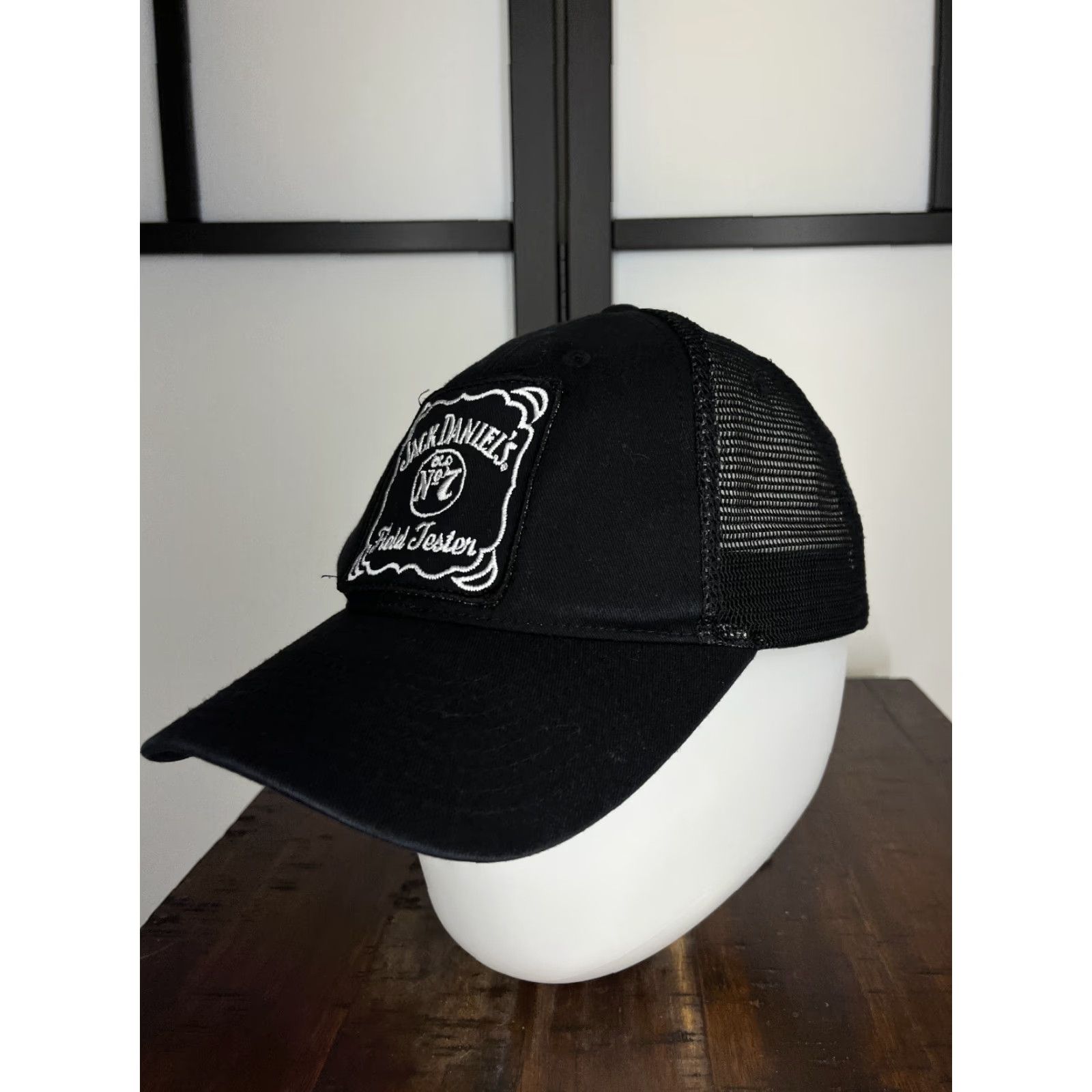 Vintage Jack Daniel's Hat Cap Trucker Adjustable One Size Adult Black Cotton Polyester Men Mens Cap Hat Size ONE SIZE - 4 Thumbnail