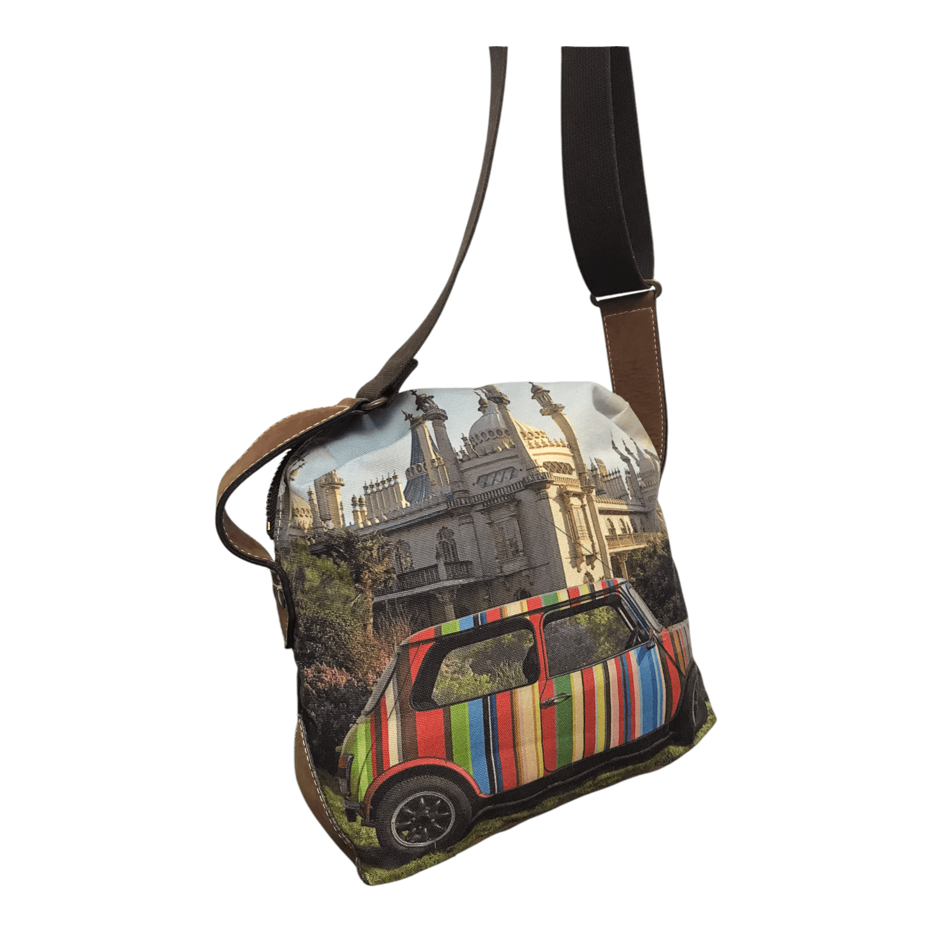 Paul Smith × Vintage Rare Paul Smith Mini Cooper Canvas Travel Sling Bag Size ONE SIZE - 5 Thumbnail