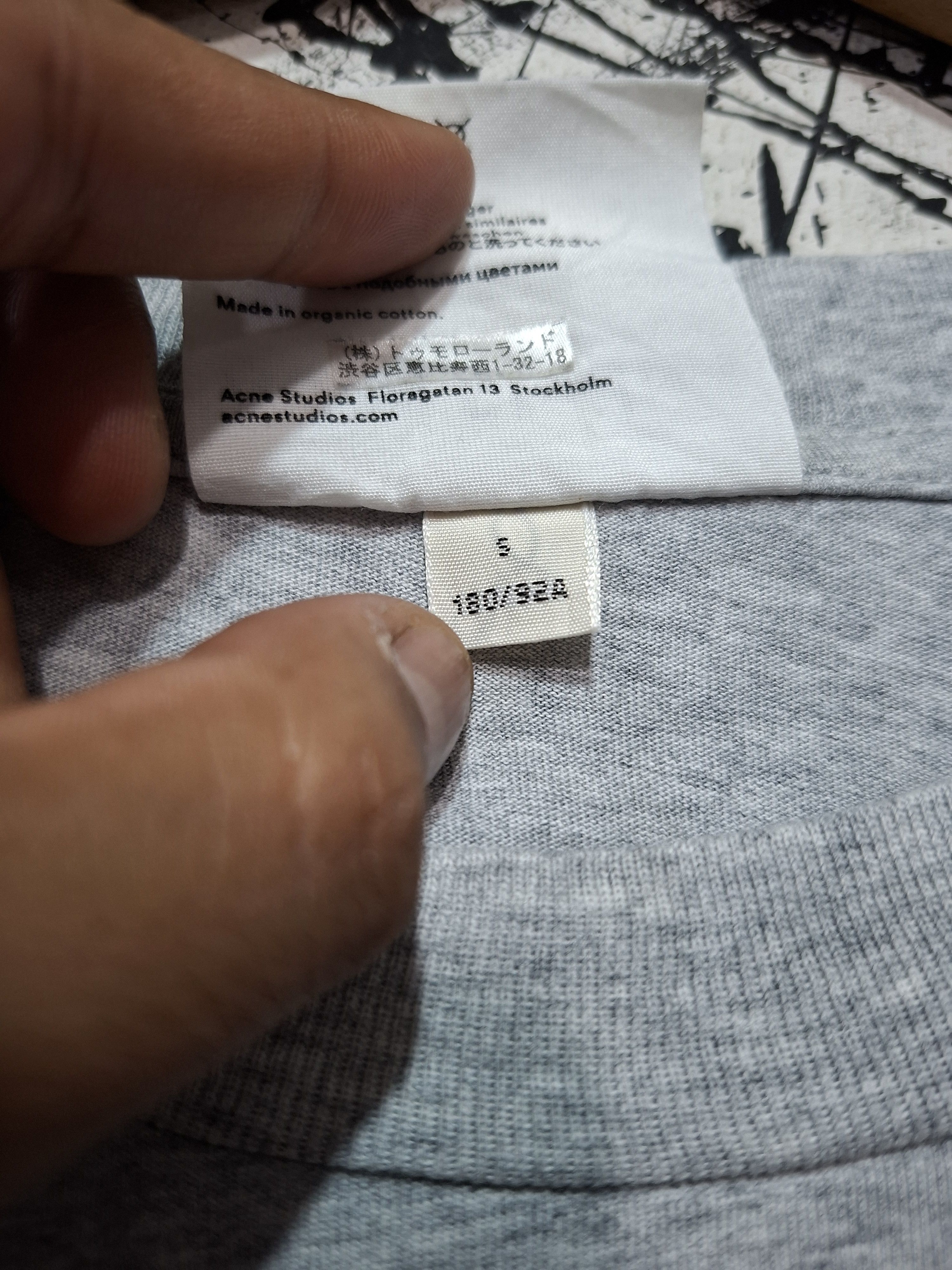 Acne Studios ACNE STUDIOS FLORAGATAN 13 STOCKHOLM GRAY T-SHIRT Size US M / EU 48-50 / 2 - 7 Thumbnail