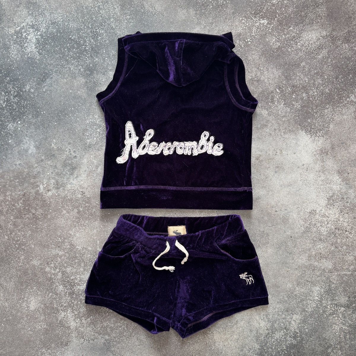 Abercrombie & Fitch Vintage Y2K Glam Sexy Hoodie & Shorts