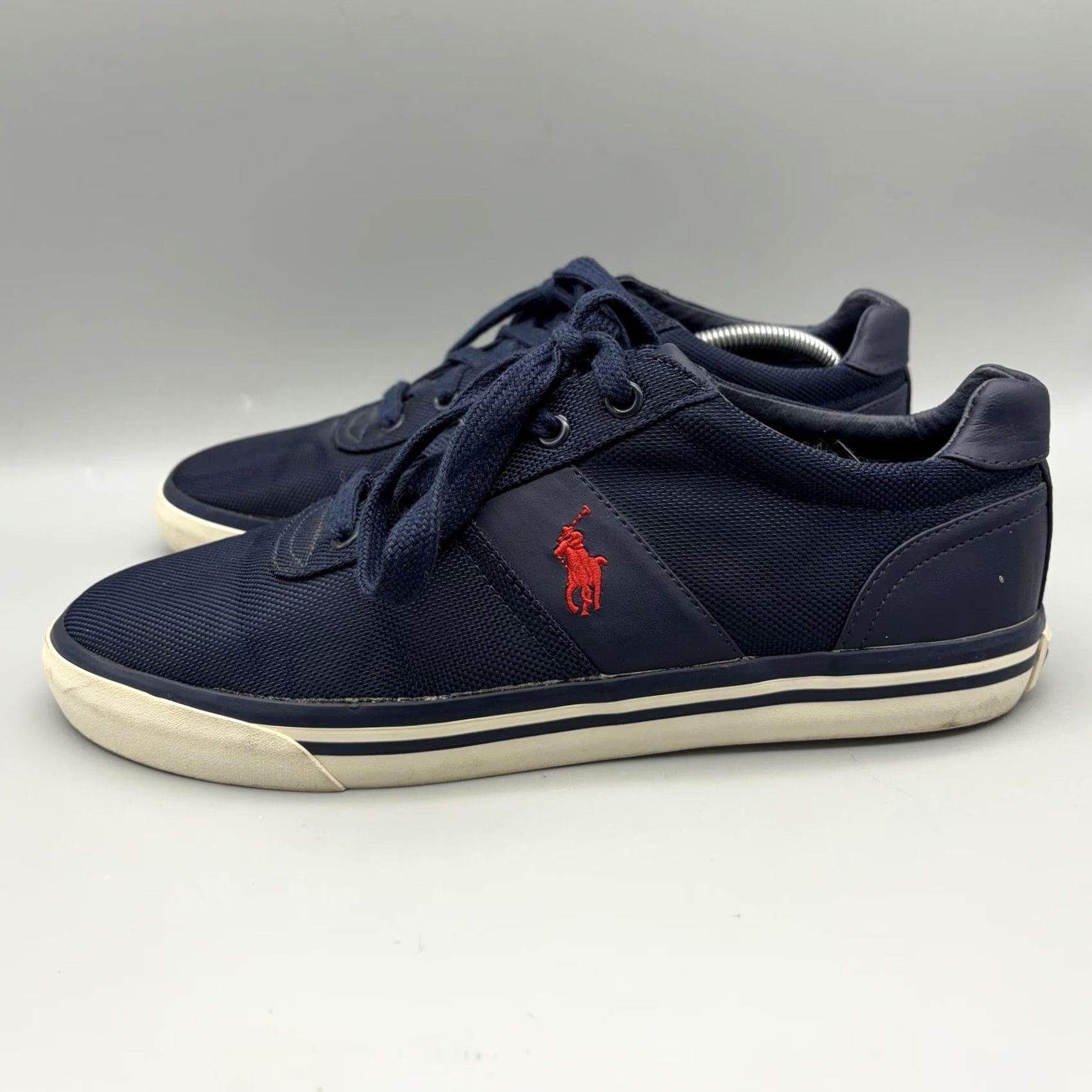 Polo Ralph Lauren Polo Ralph Lauren Hanford Shoes Mens 9.5 Navy Blue Nylon Casual Sneakers Pony Shoes Size US M / EU 48-50 / 2 - 4 Thumbnail