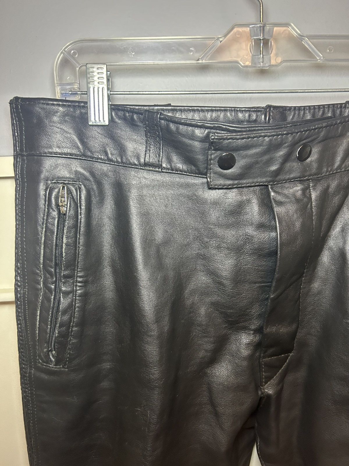 Leather Vintage thick leather racing pants Size US 36 / EU 52 - 3 Thumbnail