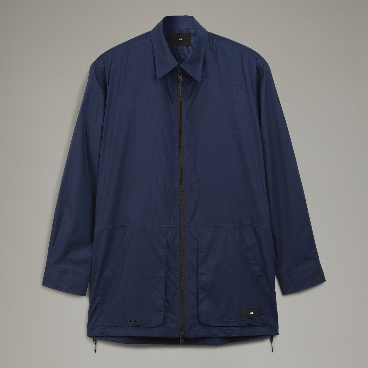 Adidas Y-3 Organic cotton ripstop overshirt jacket, navy S Size US S / EU 44-46 / 1 - 1 Thumbnail