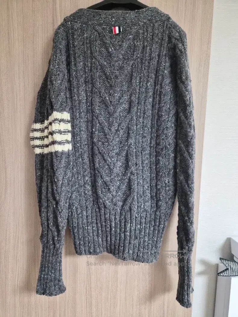 Thom Browne Thom Browne Twill Gray Knit Cardigan Size US L / EU 52-54 / 3 - 4 Thumbnail
