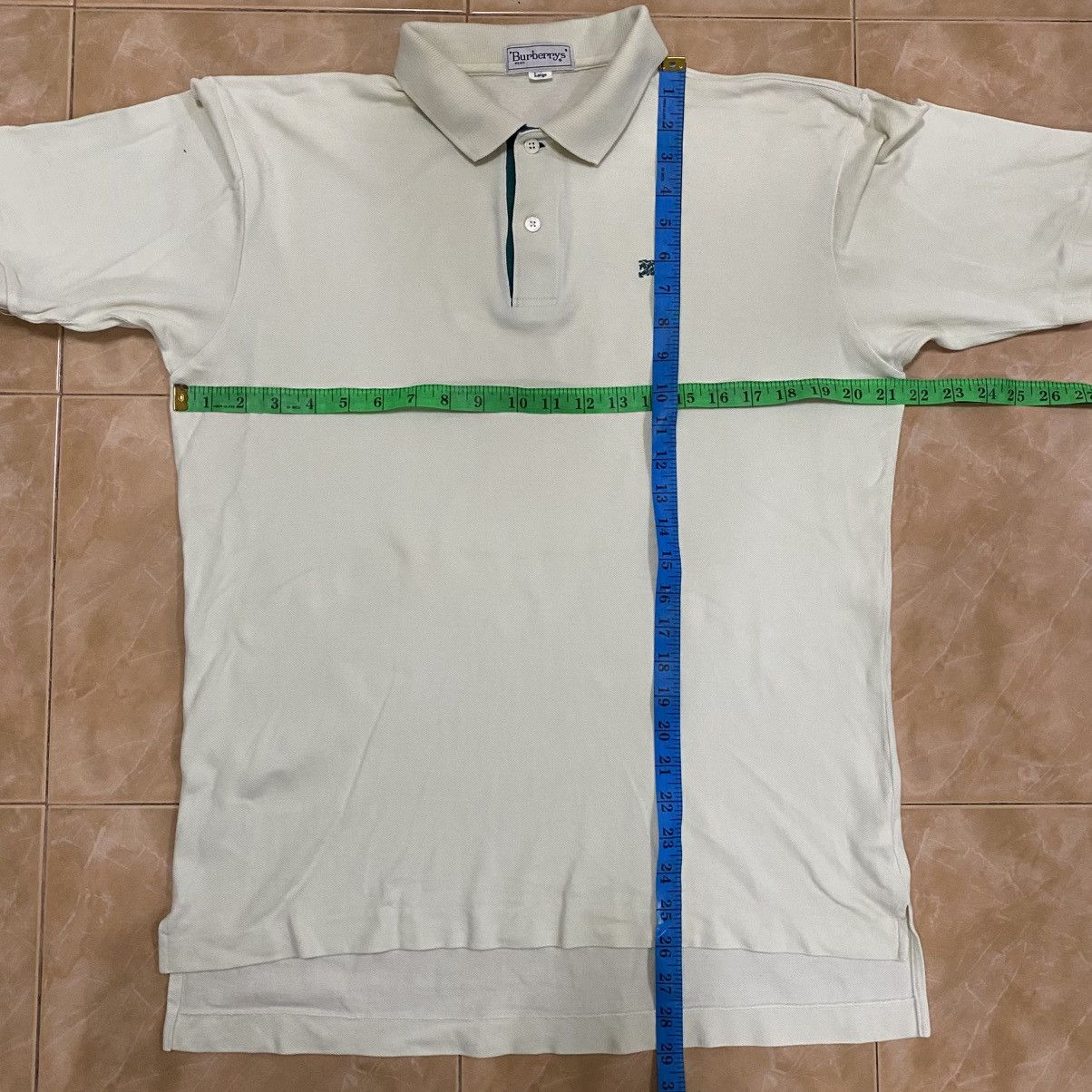 Burberry × Vintage Vintage BURBERRY Small Embroidered Logo Polo Shirt Size US L / EU 52-54 / 3 - 12 Thumbnail