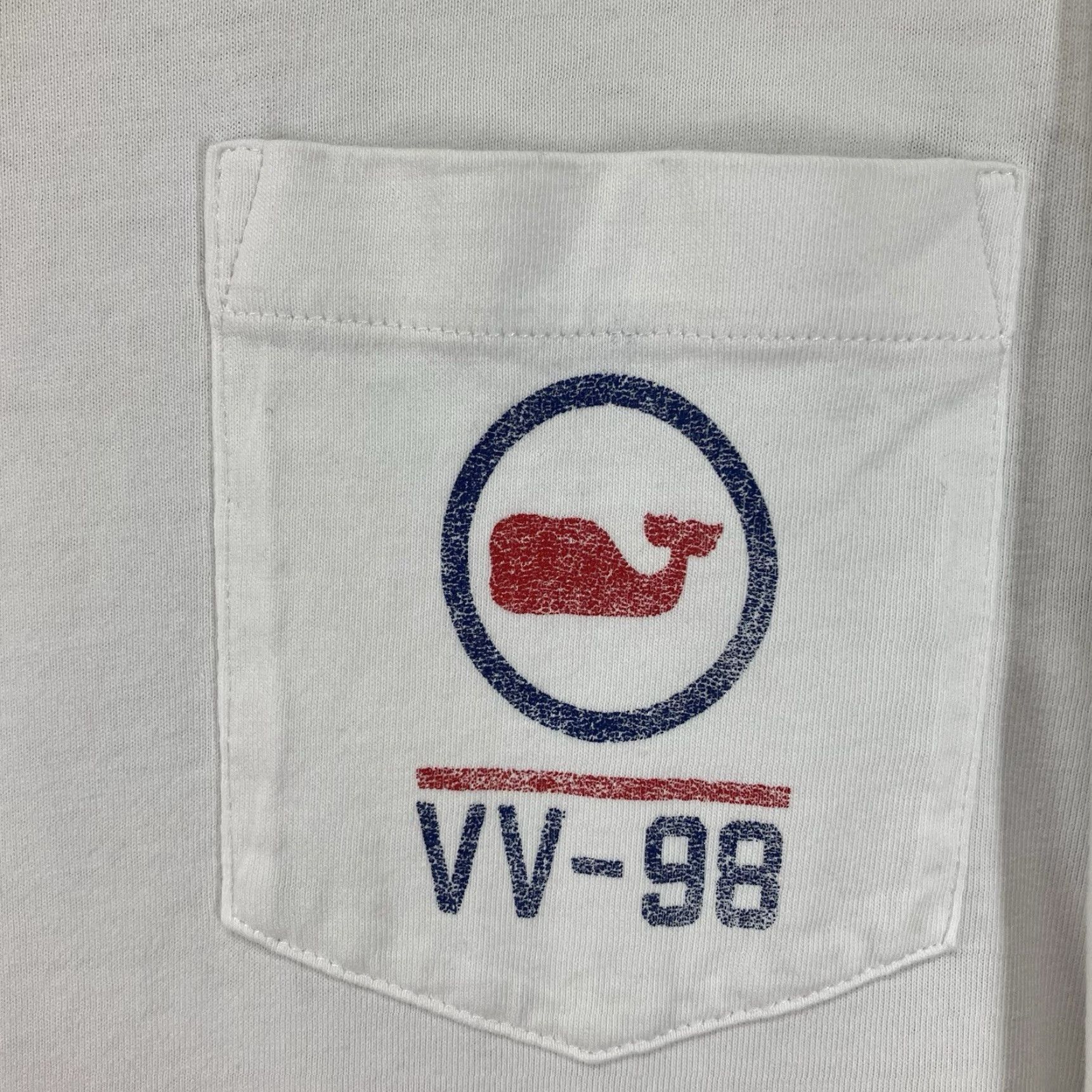 Vineyard Vines Vineyard Vines Men's Long Sleeve T-Shirt Crew Neck Graphic Print 90s Nautical Beach White Large Size US L / EU 52-54 / 3 - 3 Thumbnail