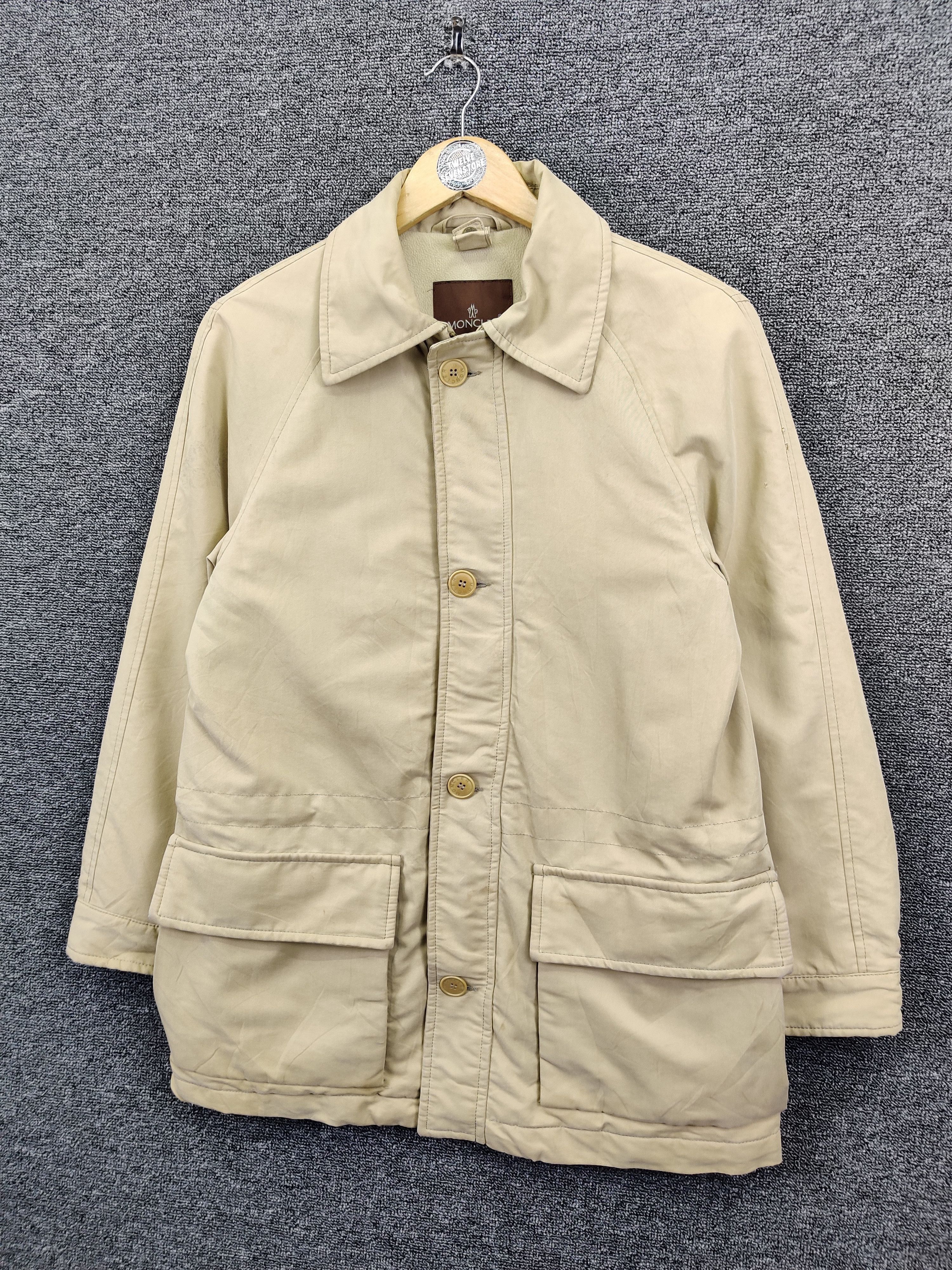 Moncler Vintage Moncler Coat Button Ups Jacket Size US M / EU 48-50 / 2 - 2 Thumbnail