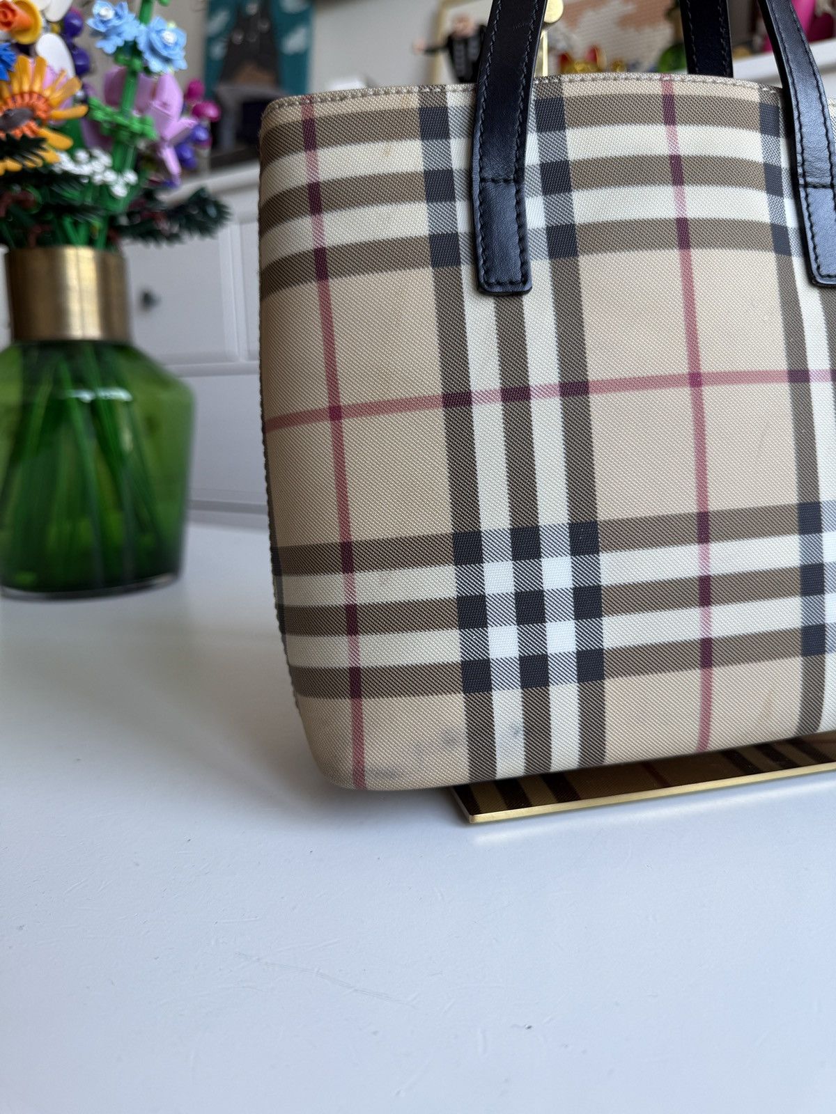 Burberry × Vintage Vintage y2k Burberry bucket handbag nova check avantgarde 90s Size ONE SIZE - 5 Thumbnail