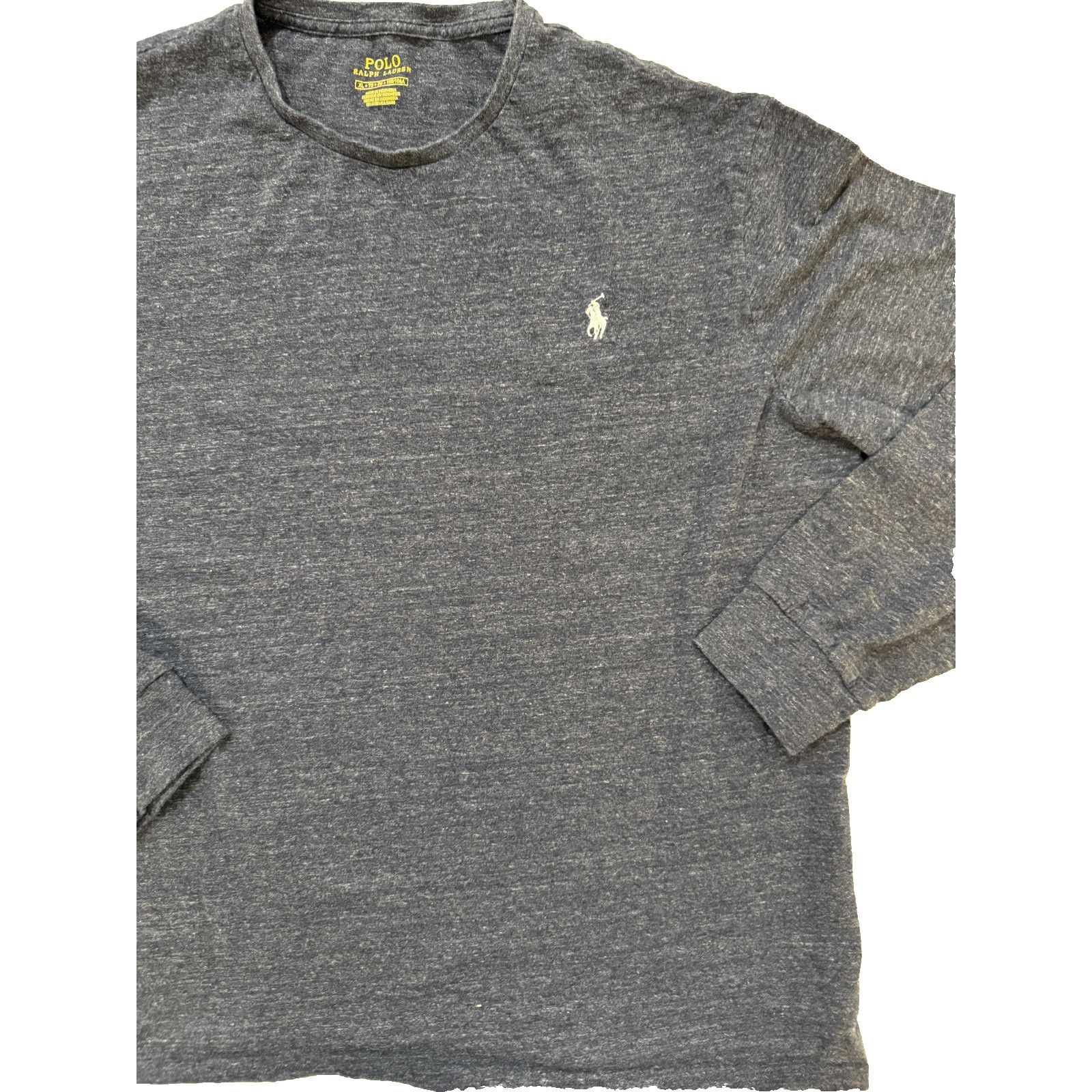 Polo Ralph Lauren Polo Ralph Lauren Shirt Mens XL Blue Gray Long Sleeve Pony Size US XL / EU 56 / 4 - 2 Thumbnail