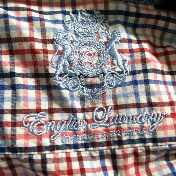 English Laundry ENGLISH LAUNDRY MENS COTTON CASUAL SHIRT SIZE: 16.5/34-35 Size US L / EU 52-54 / 3 - 5 Thumbnail