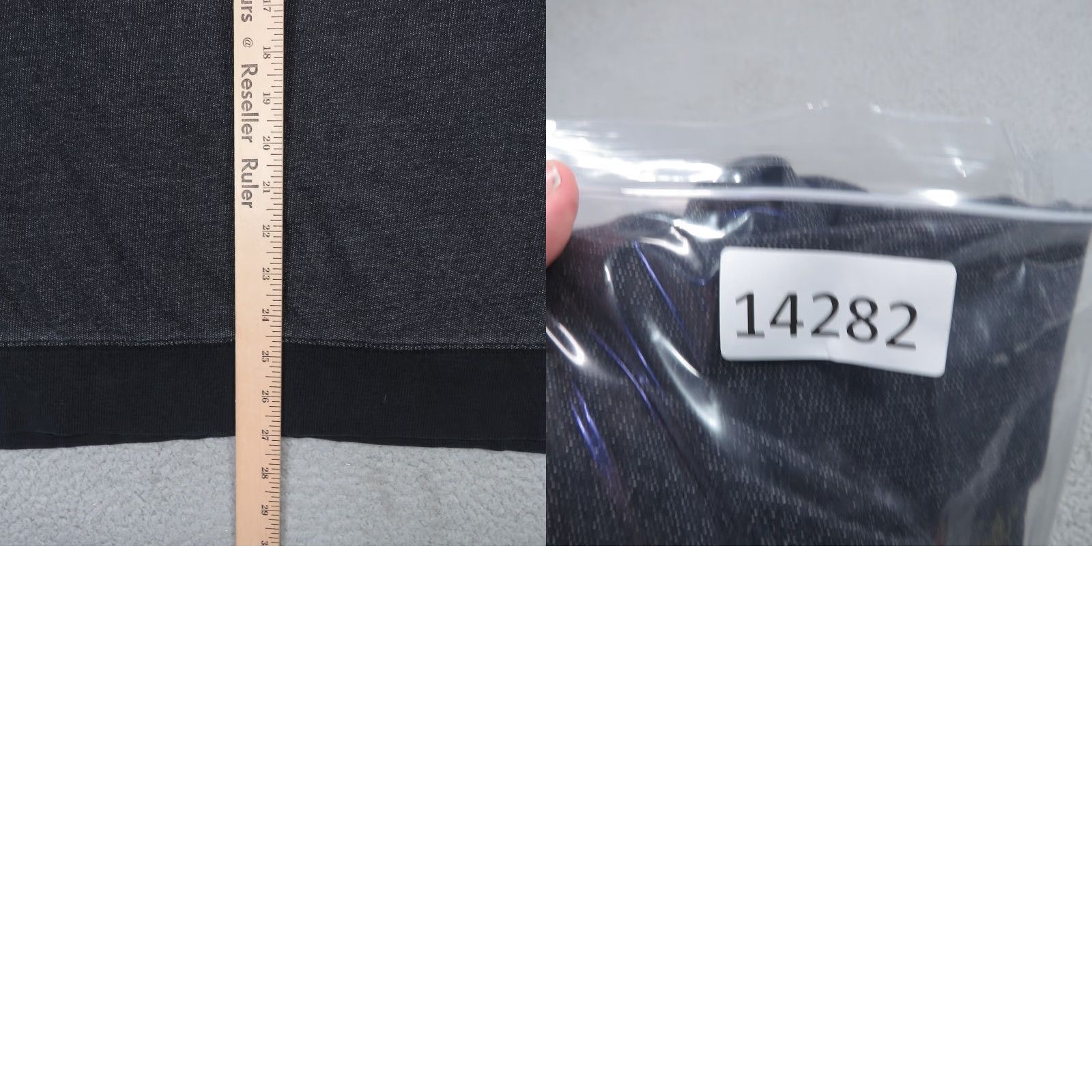 Vintage Pact Organic Hoodie Mens Large Charcoal Grey Terry Fleece Knit Hooded Pullover Size US L / EU 52-54 / 3 - 9 Thumbnail