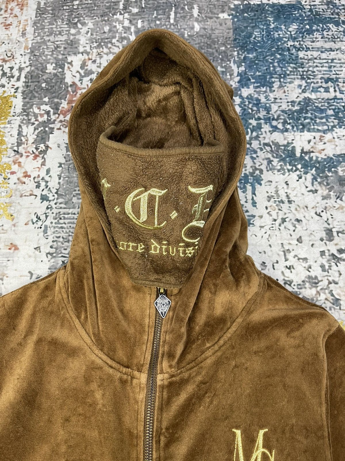 If Six Was Nine More Core Division Self Mask Back Spell Velour Jacket Size US S / EU 44-46 / 1 - 5 Thumbnail