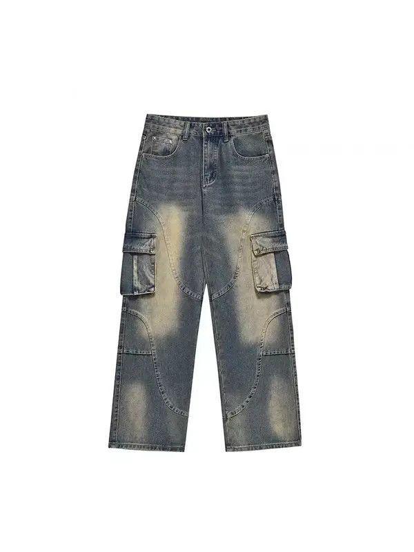 VIBE Vintage washed distressed pocket jeans Size US 32 / EU 48 - 5 Thumbnail