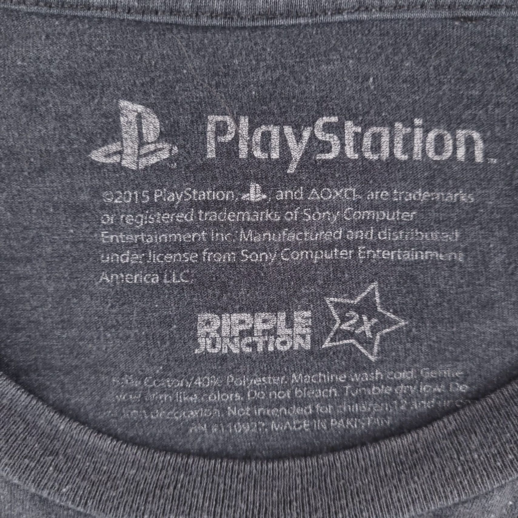Sony PlayStation Mens T-Shirt 2XL Gray Short Sleeve Crewneck Logo PS Sony Size US XXL / EU 58 / 5 - 3 Thumbnail