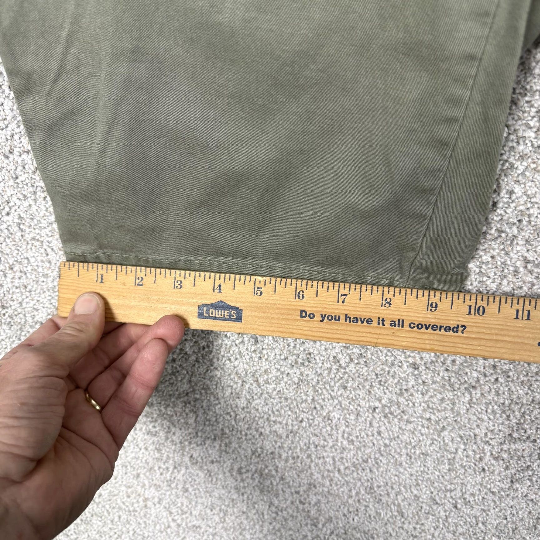 Eddie Bauer Eddie Bauer Bermuda Shorts Women 6 Mercer Fit Casual 100% Cotton Twill Green Sage Front Zip Button Pockets Womens Size 28" / US 6 / IT 42 - 4 Thumbnail